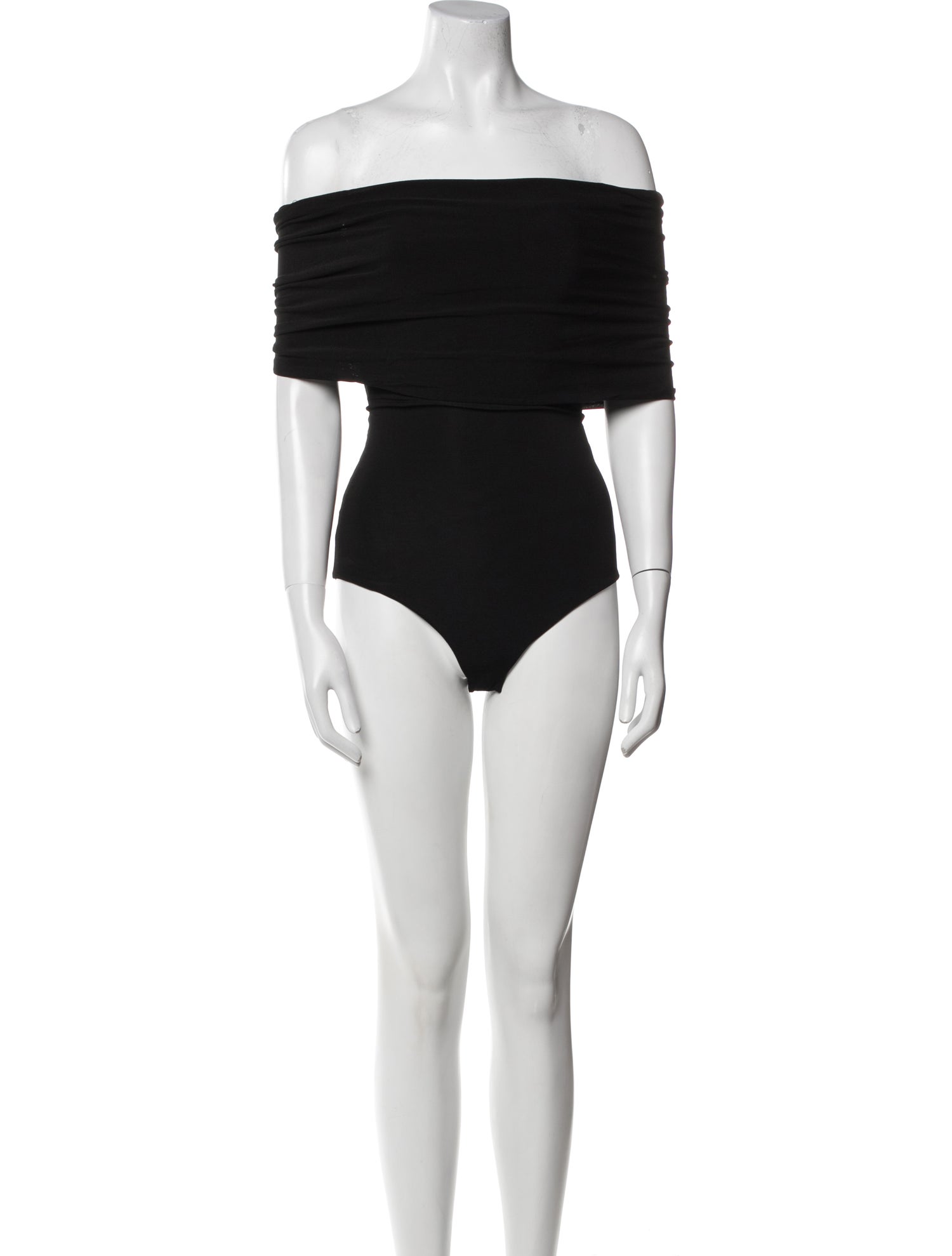 Khaite Off-The-Shoulder Short Sleeve Bodysuit