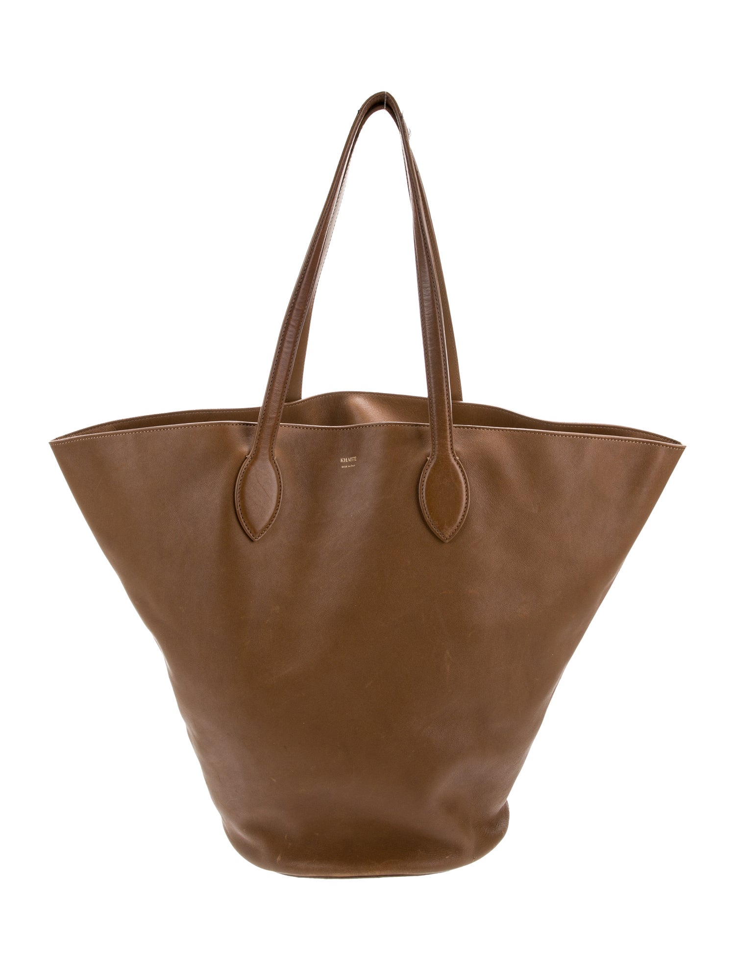 Khaite Leather Bucket Bag