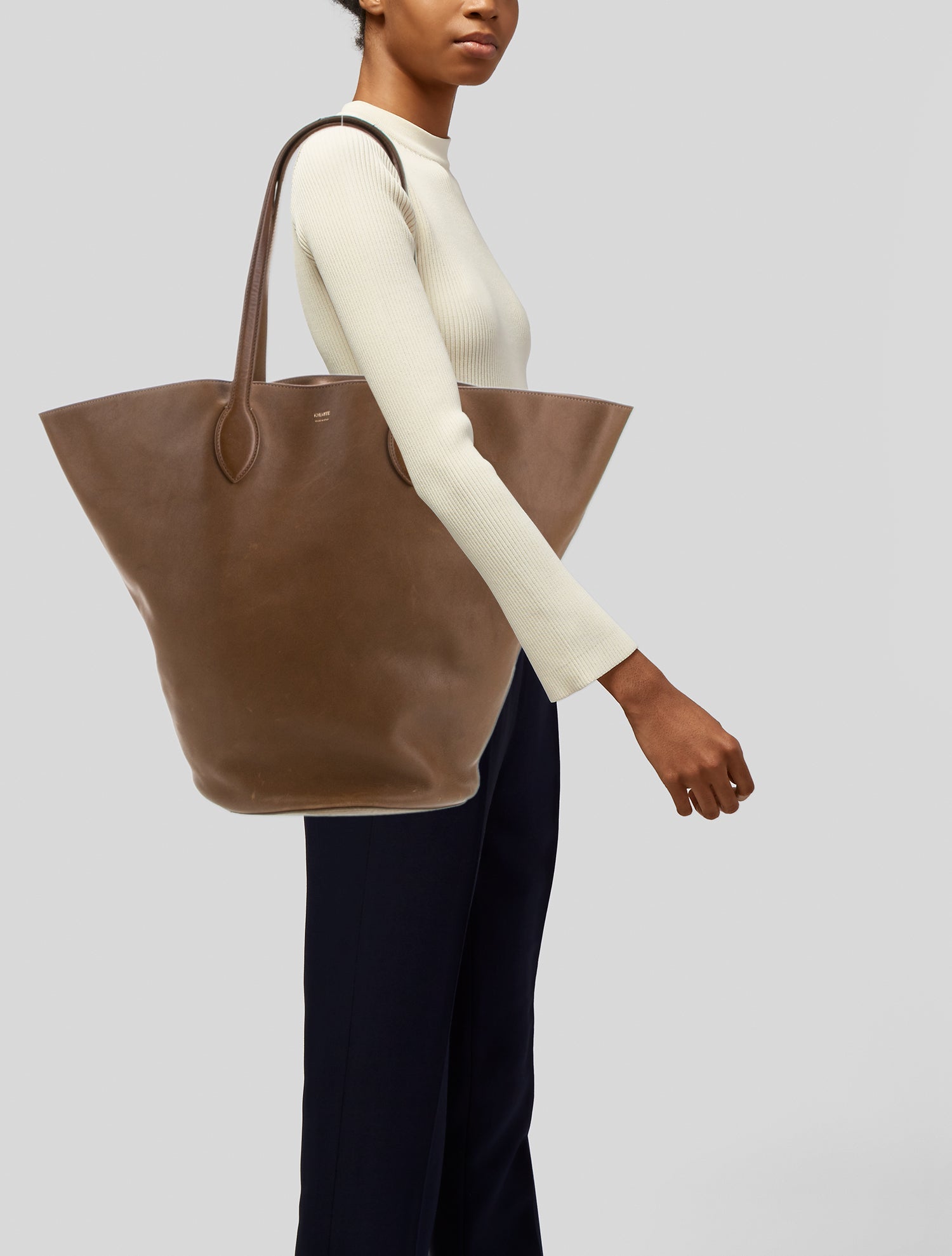 Khaite Leather Bucket Bag