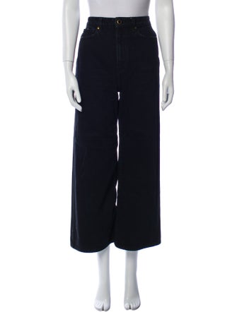 Khaite High-Rise Wide Leg Jeans