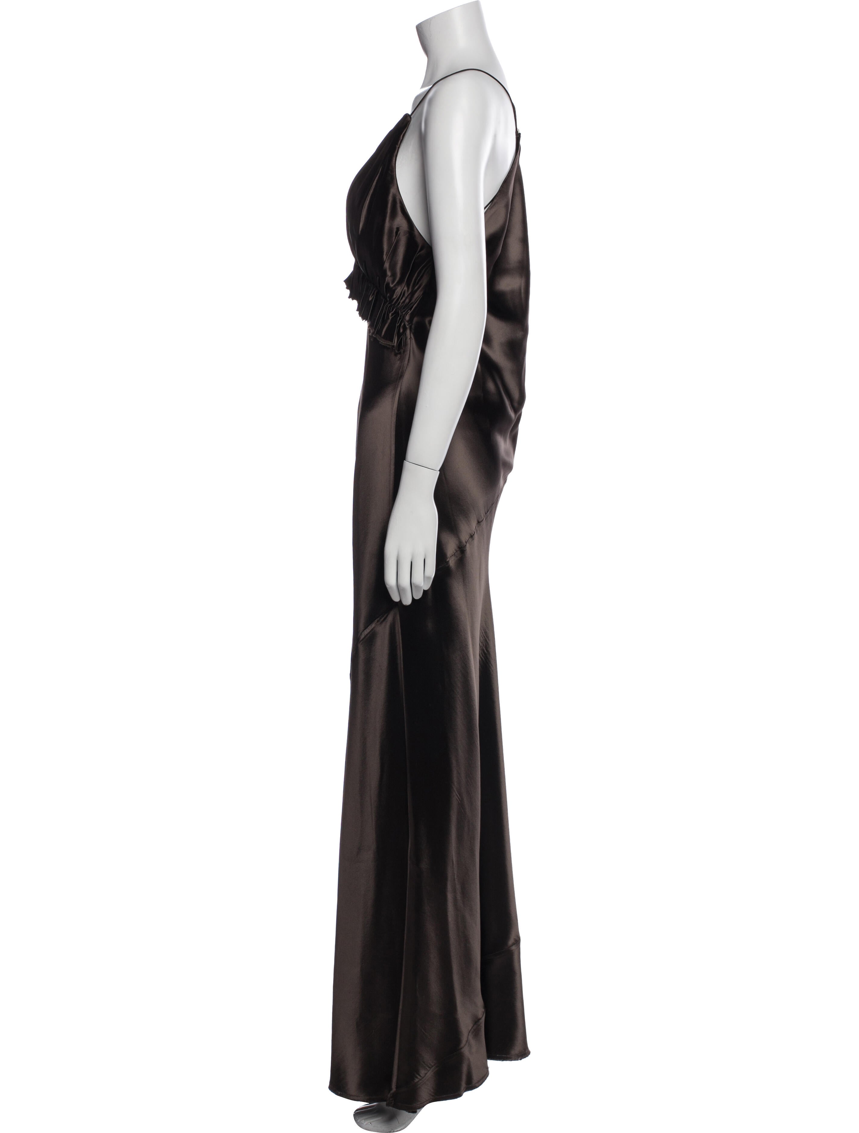 Khaite V-Neck Long Dress