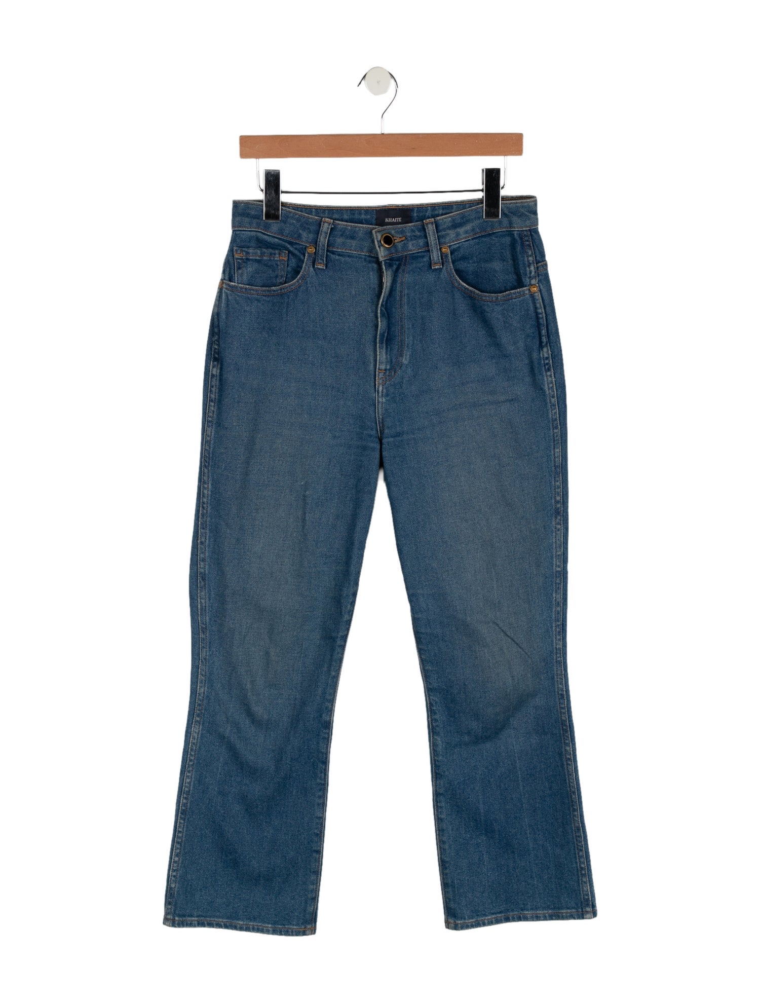 Khaite High-Rise Wide Leg Jeans