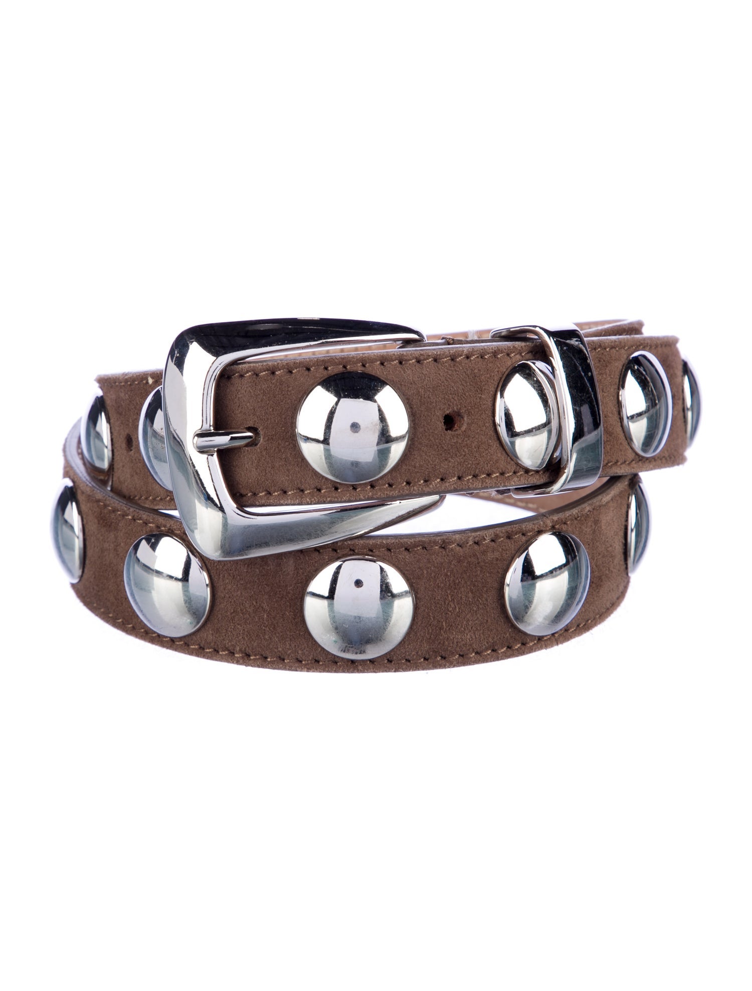 Khaite Leather Studded Accents Belt