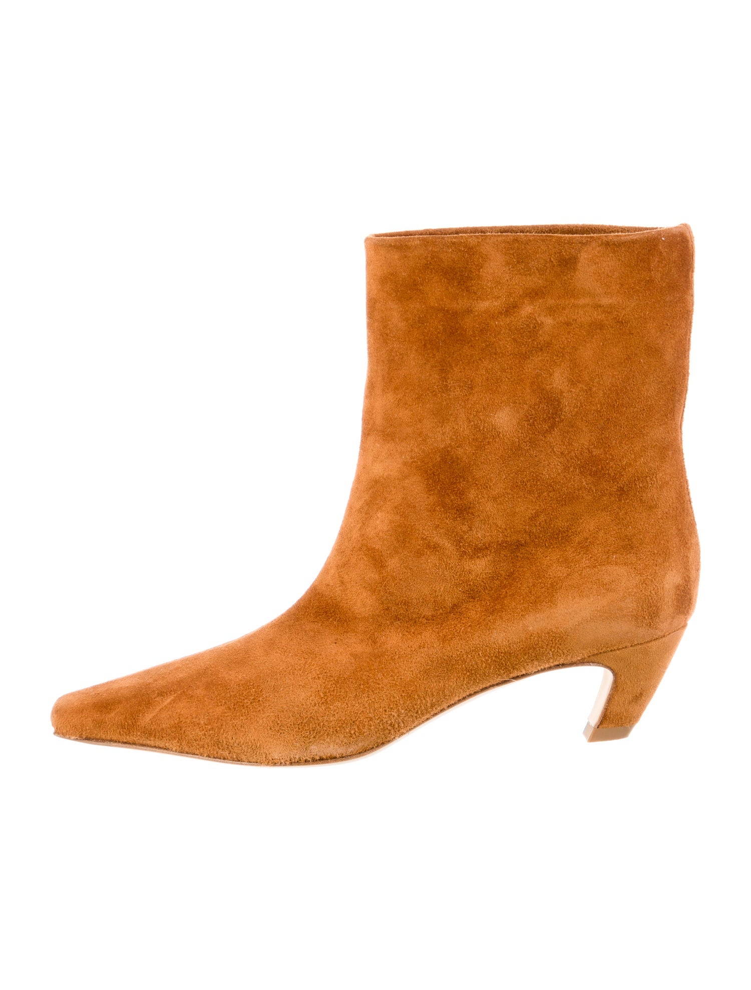 Khaite Suede Animal Print Boots