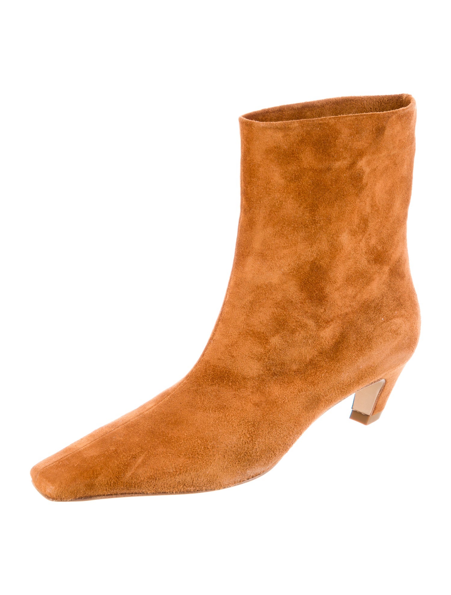 Khaite Suede Animal Print Boots