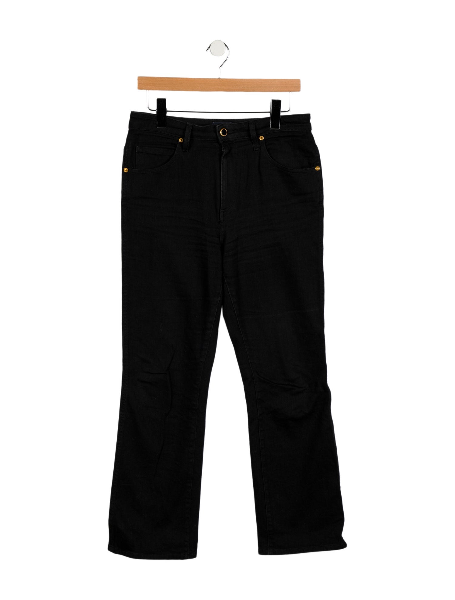 Khaite Mid-Rise Wide Leg Jeans