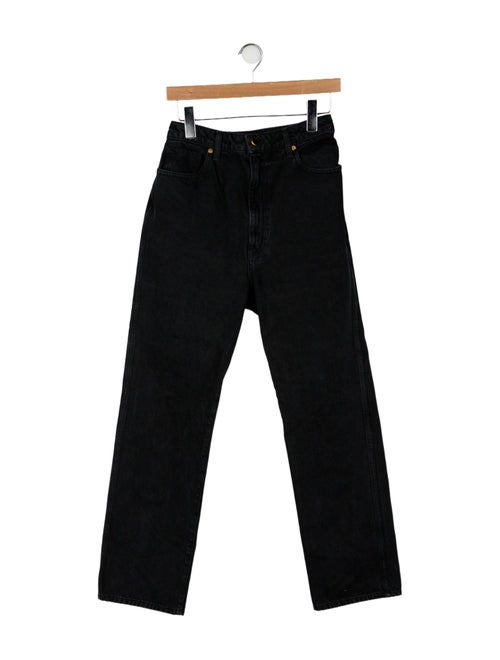 Khaite High-Rise Straight Leg Jeans