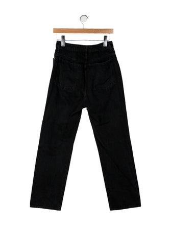 Khaite High-Rise Straight Leg Jeans