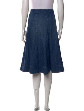 Khaite Pleated Accents Knee-Length Skirt