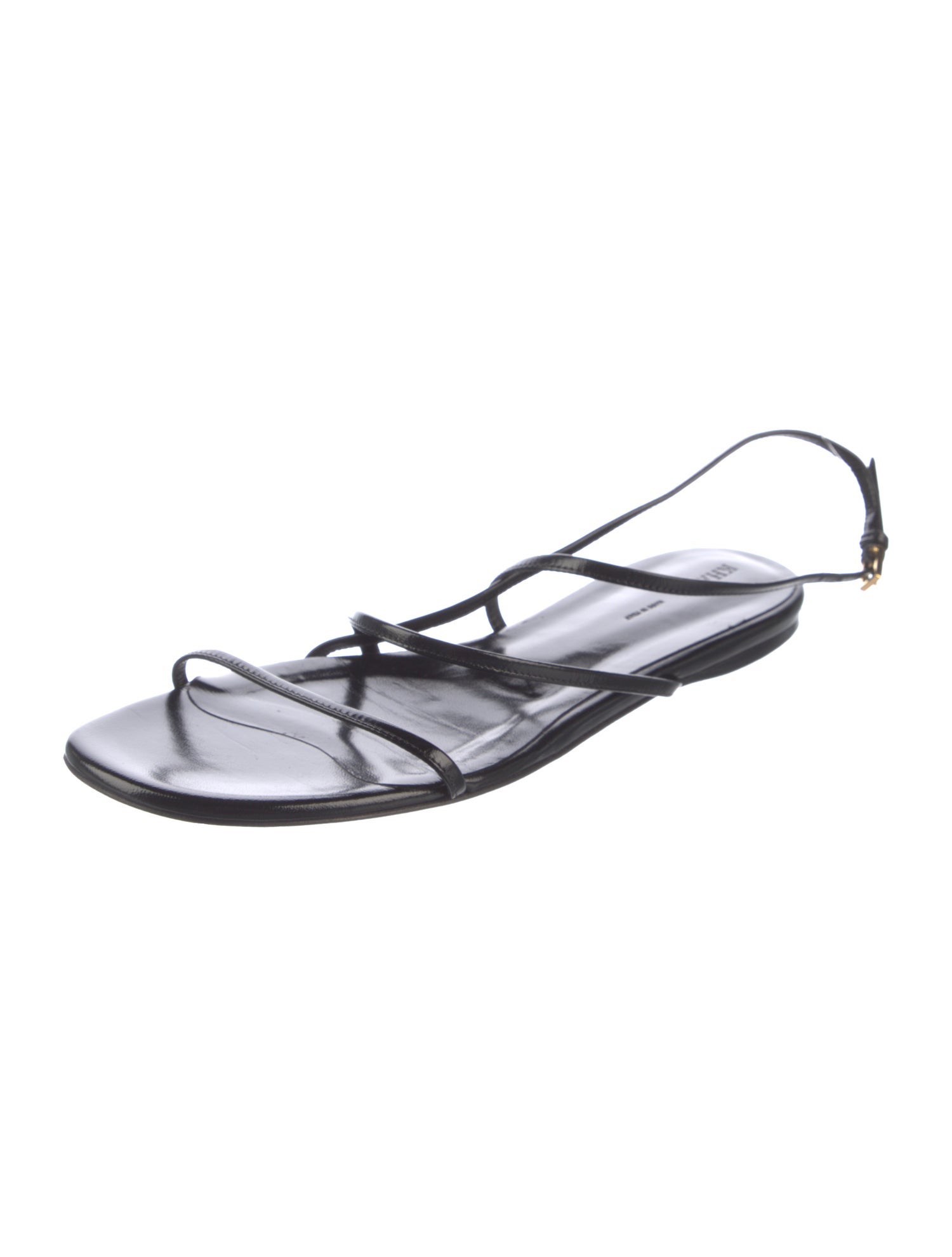 Khaite Leather Slingback Sandals