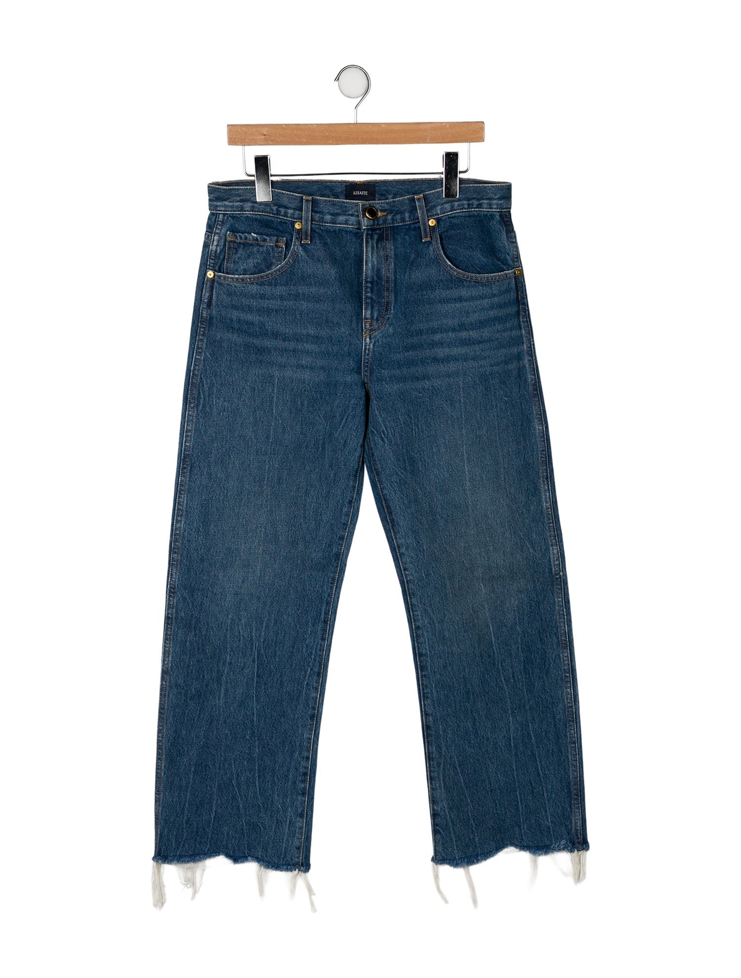 Khaite High-Rise Wide Leg Jeans