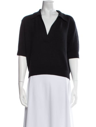 Khaite Cashmere V-Neck Polo