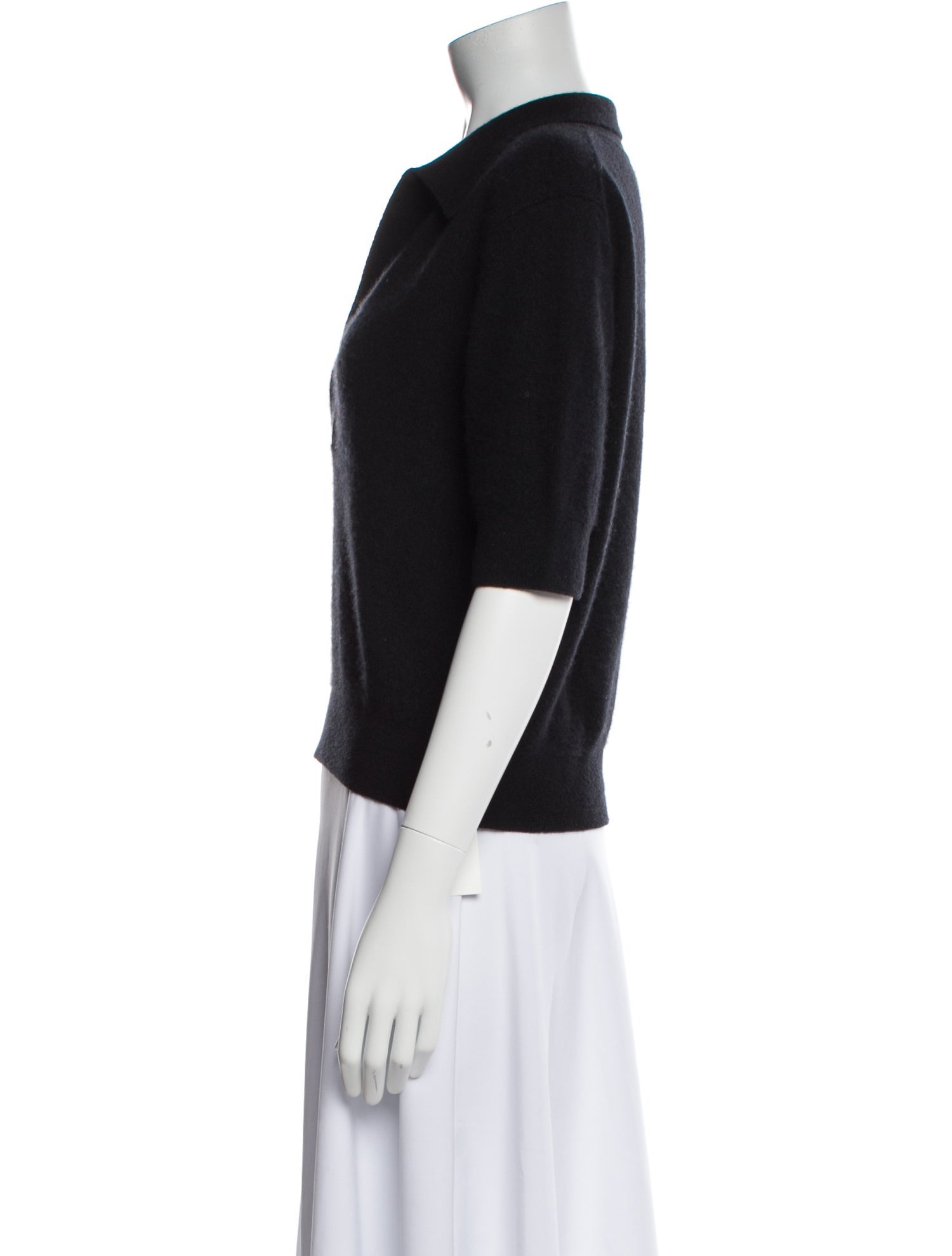 Khaite Cashmere V-Neck Polo