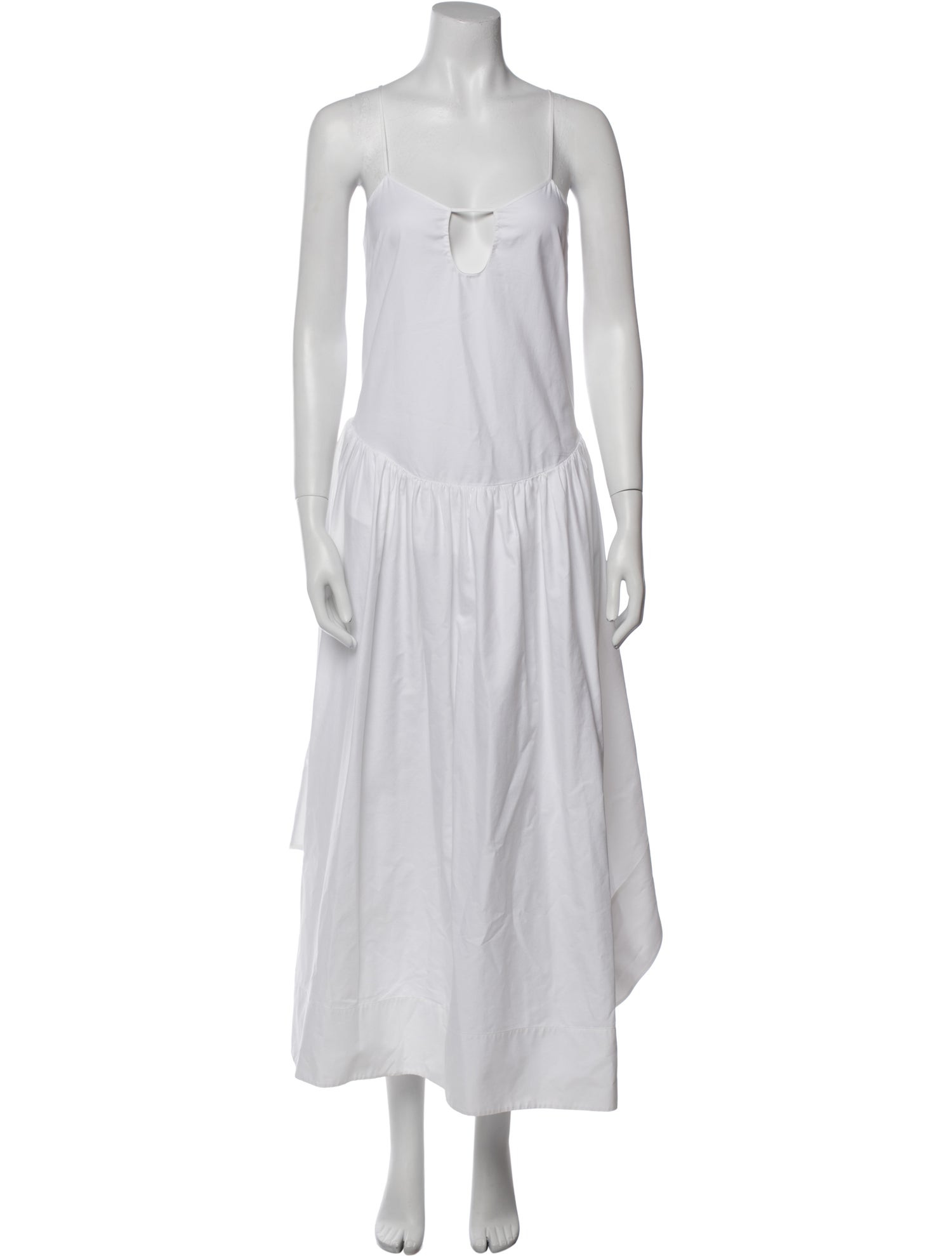 Khaite Square Neckline Long Dress