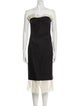Khaite Strapless Midi Length Dress