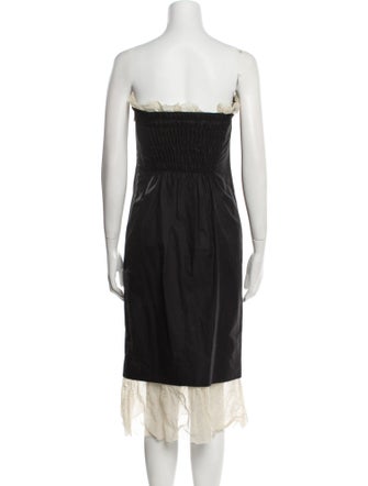 Khaite Strapless Midi Length Dress