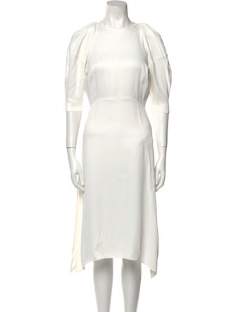 Khaite Crew Neck Long Dress