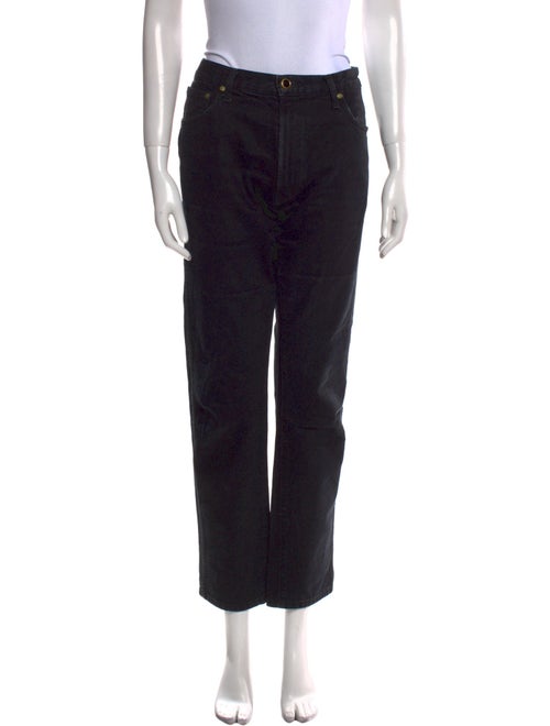 Khaite Mid-Rise Straight Leg Jeans