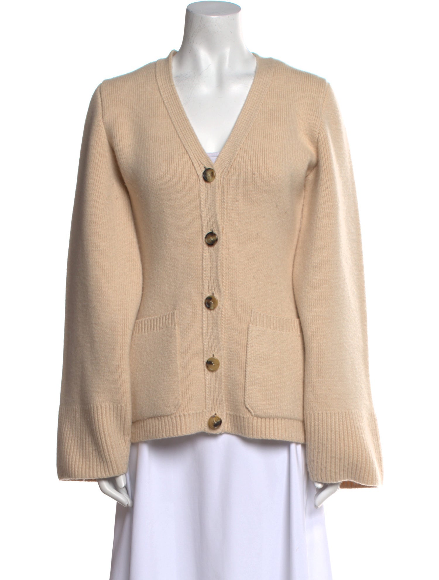 Khaite Cashmere V-Neck Sweater