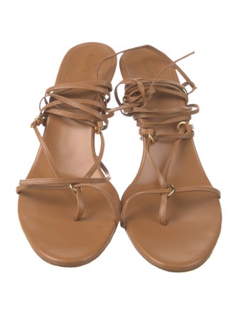 Khaite Leather Gladiator Sandals