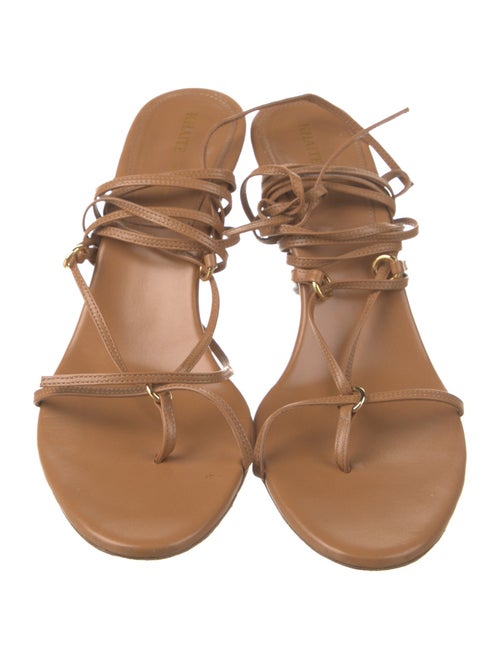 Khaite Leather Gladiator Sandals