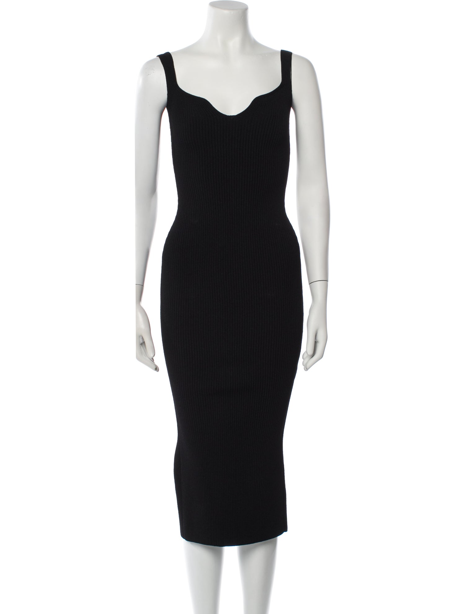 Khaite Scoop Neck Midi Length Dress