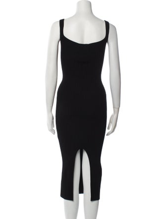 Khaite Scoop Neck Midi Length Dress