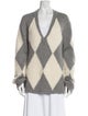 Khaite Cashmere Plaid Print Sweater