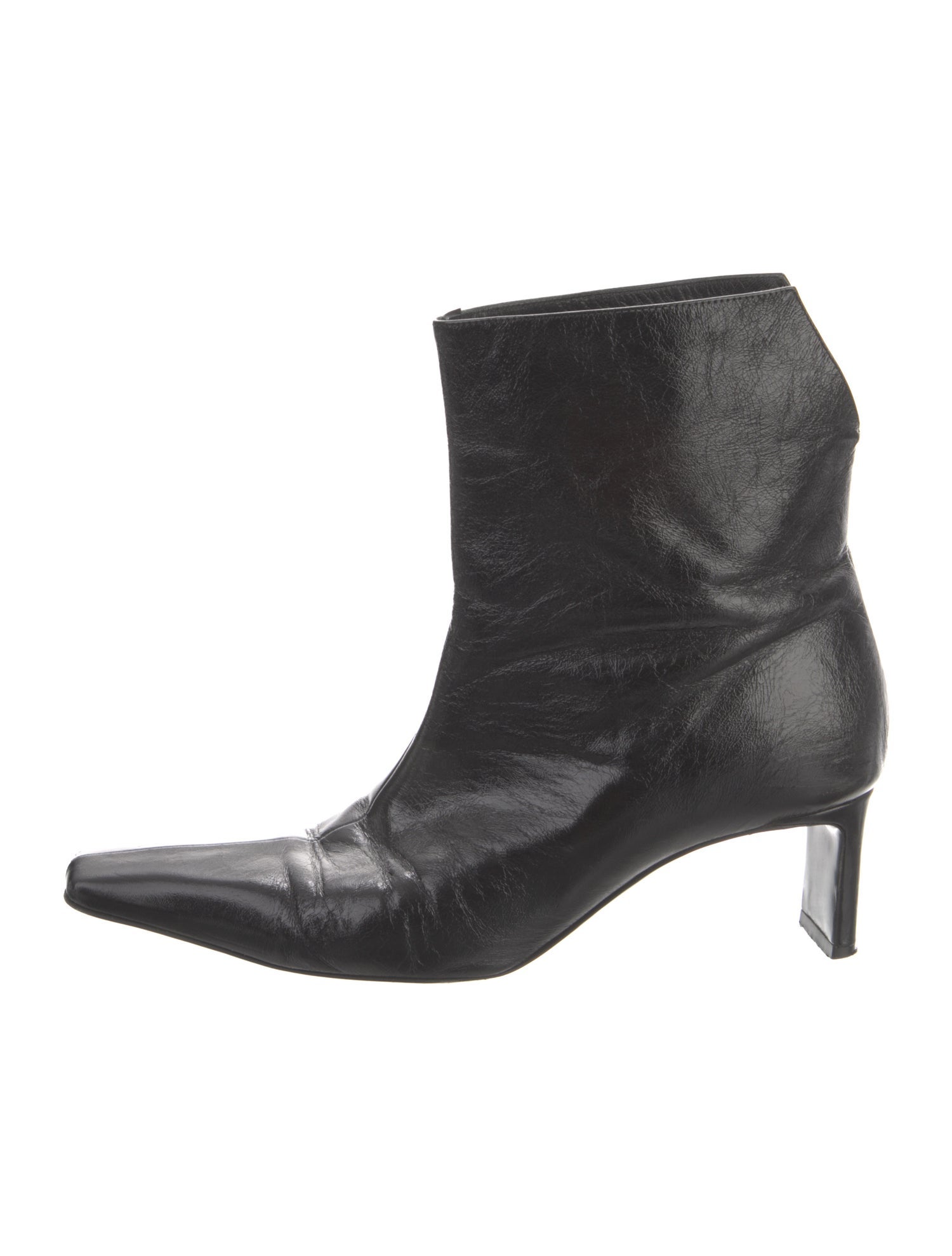 Khaite Leather Animal Print Boots