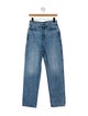 Khaite High-Rise Straight Leg Jeans