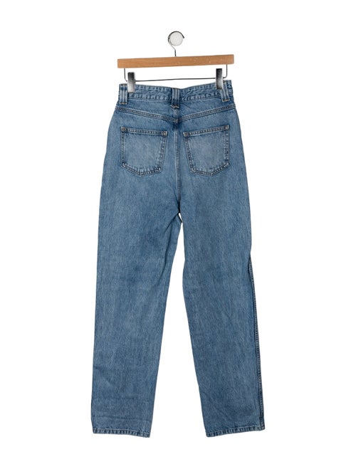 Khaite High-Rise Straight Leg Jeans