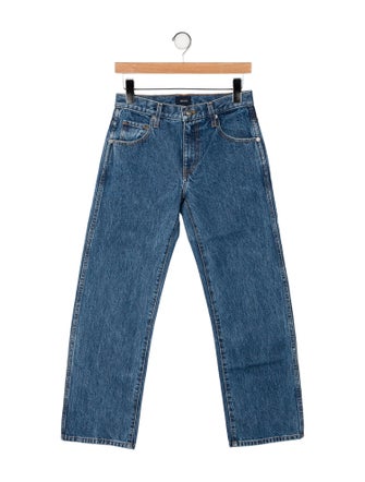 Khaite Mid-Rise Wide Leg Jeans
