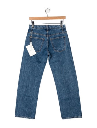 Khaite Mid-Rise Wide Leg Jeans