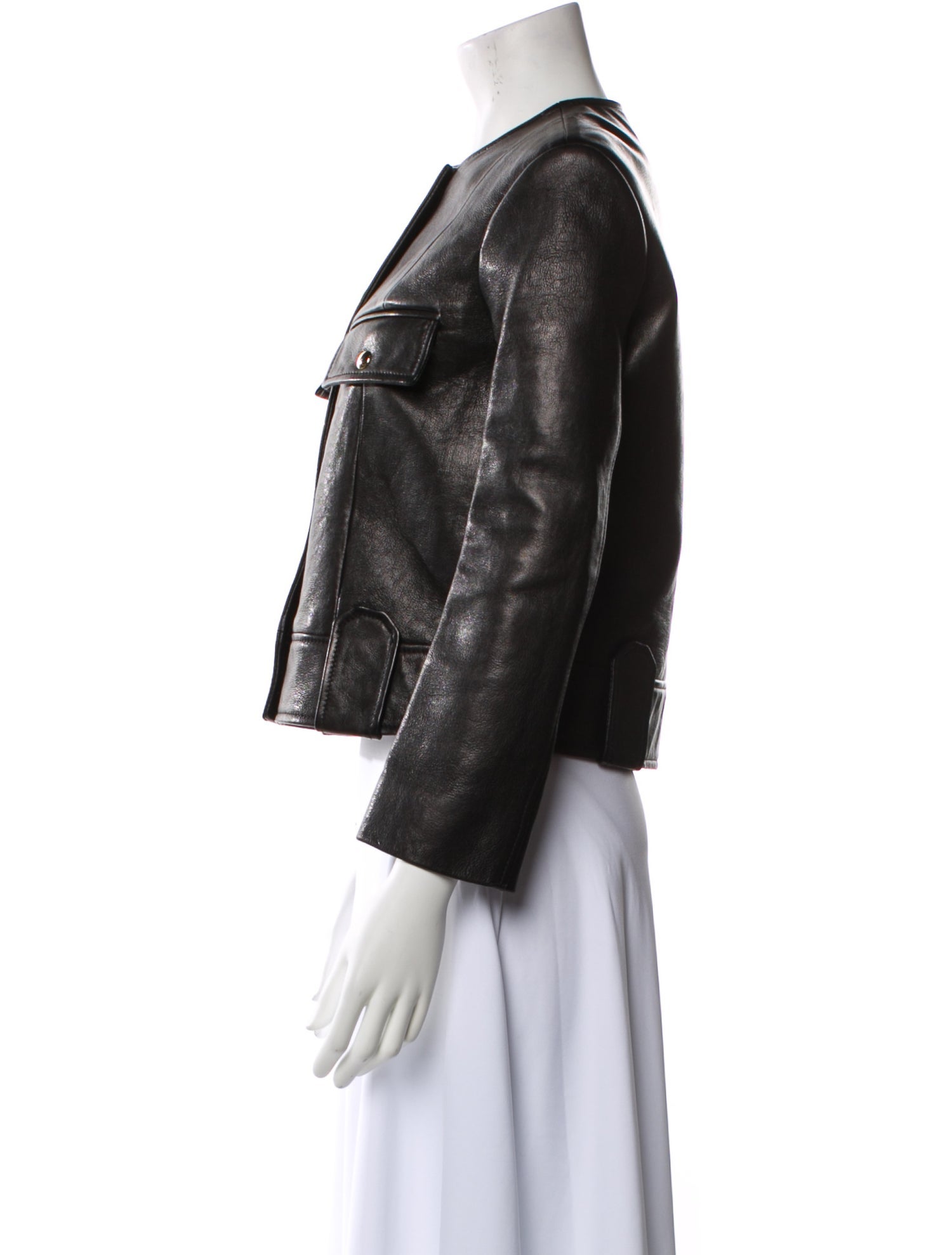 Khaite Leather Biker Jacket w/ Tags