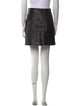 Khaite Leather Mini Skirt