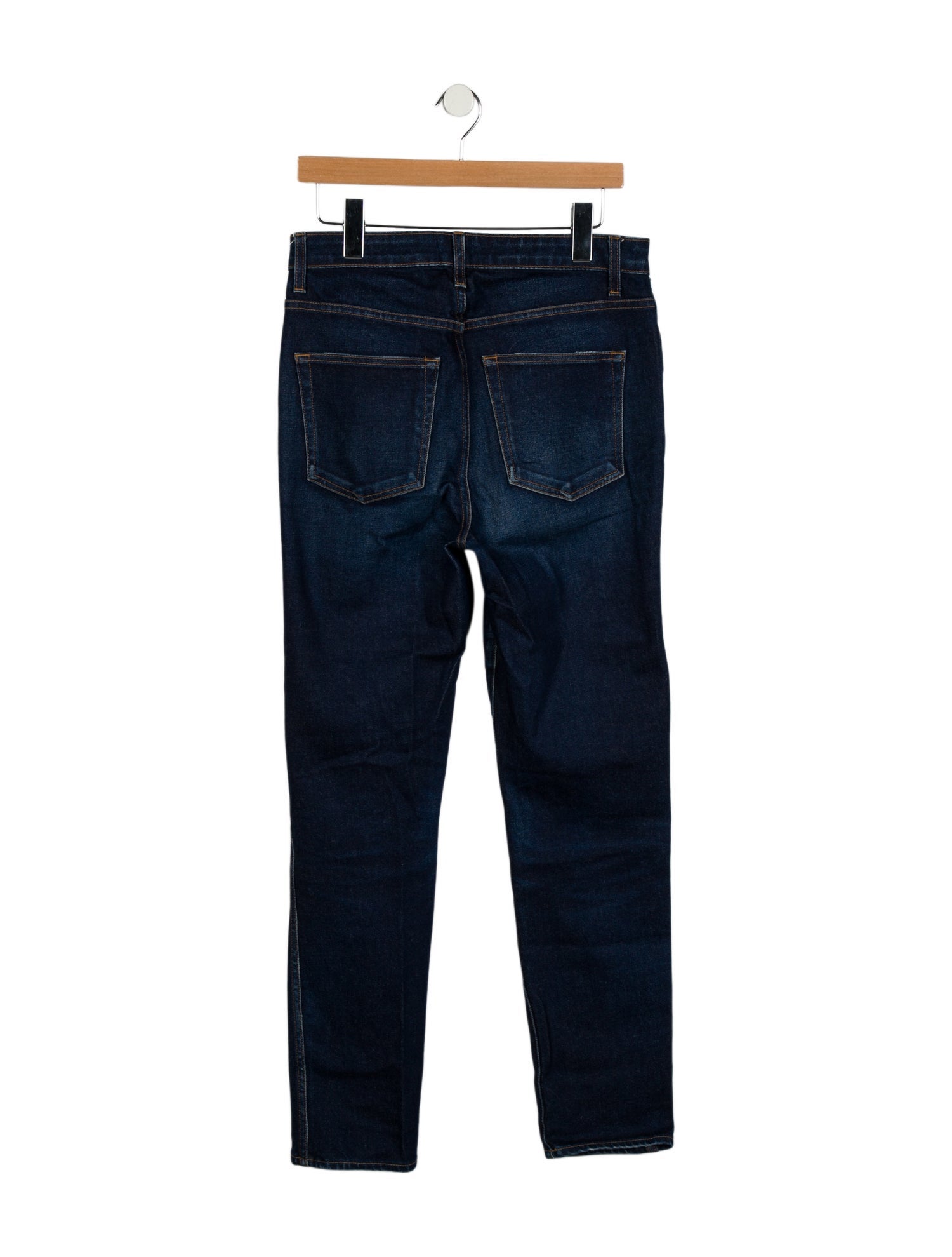 Khaite High-Rise Straight Leg Jeans