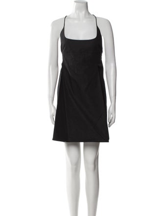 Khaite Square Neckline Knee-Length Dress