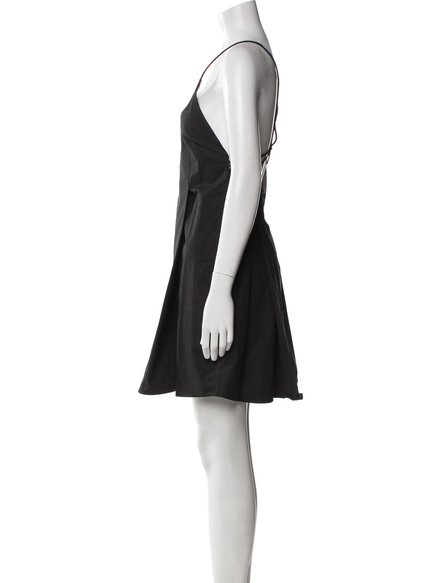 Khaite Square Neckline Knee-Length Dress