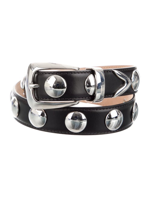 Khaite Leather Studded Accents Belt