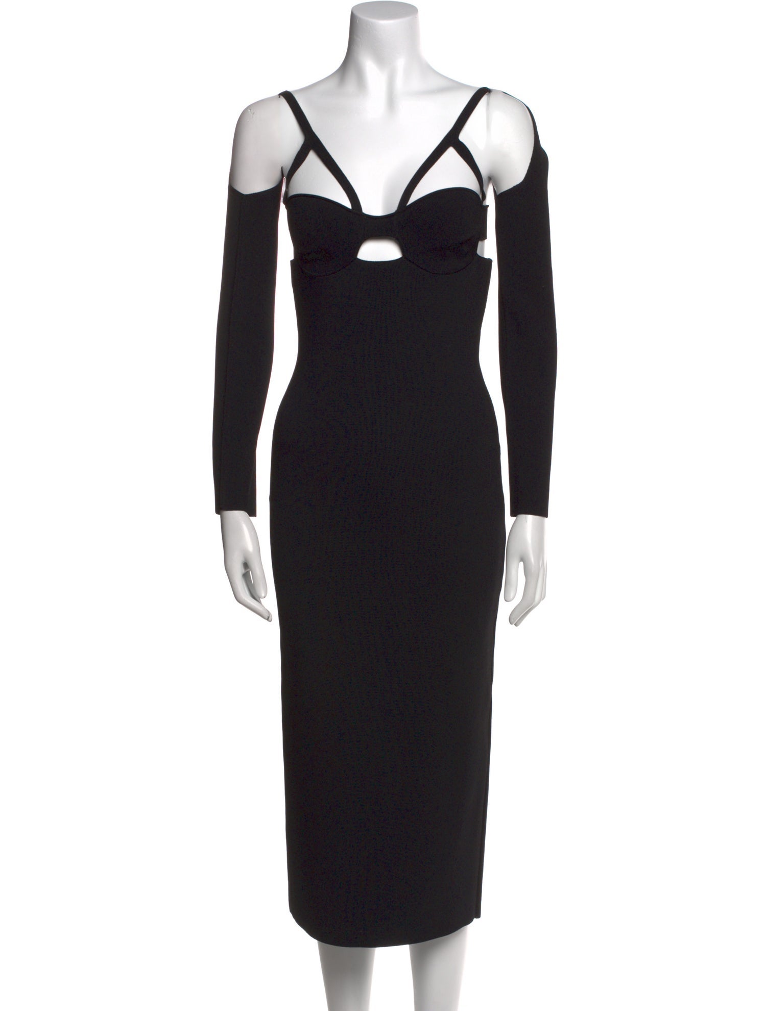 Khaite V-Neck Midi Length Dress