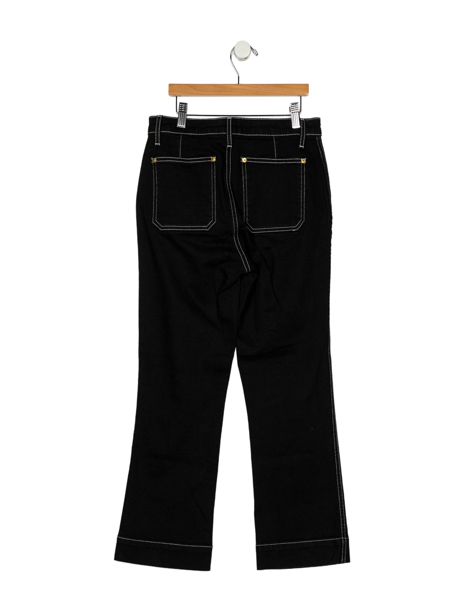 Khaite Mid-Rise Straight Leg Jeans