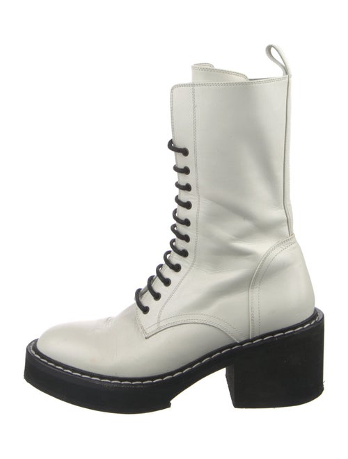 Khaite Leather Combat Boots