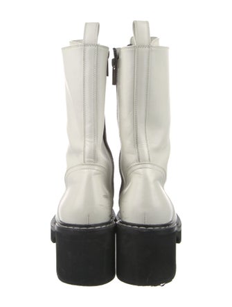 Khaite Leather Combat Boots