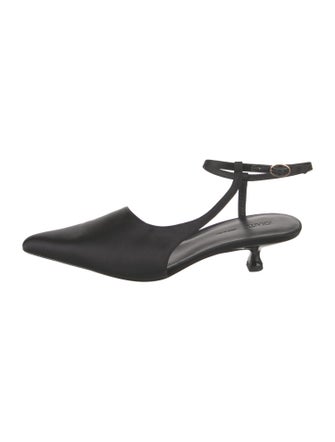 Khaite Satin Slingback Pumps