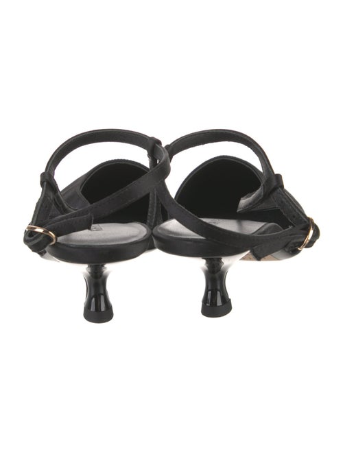 Khaite Satin Slingback Pumps