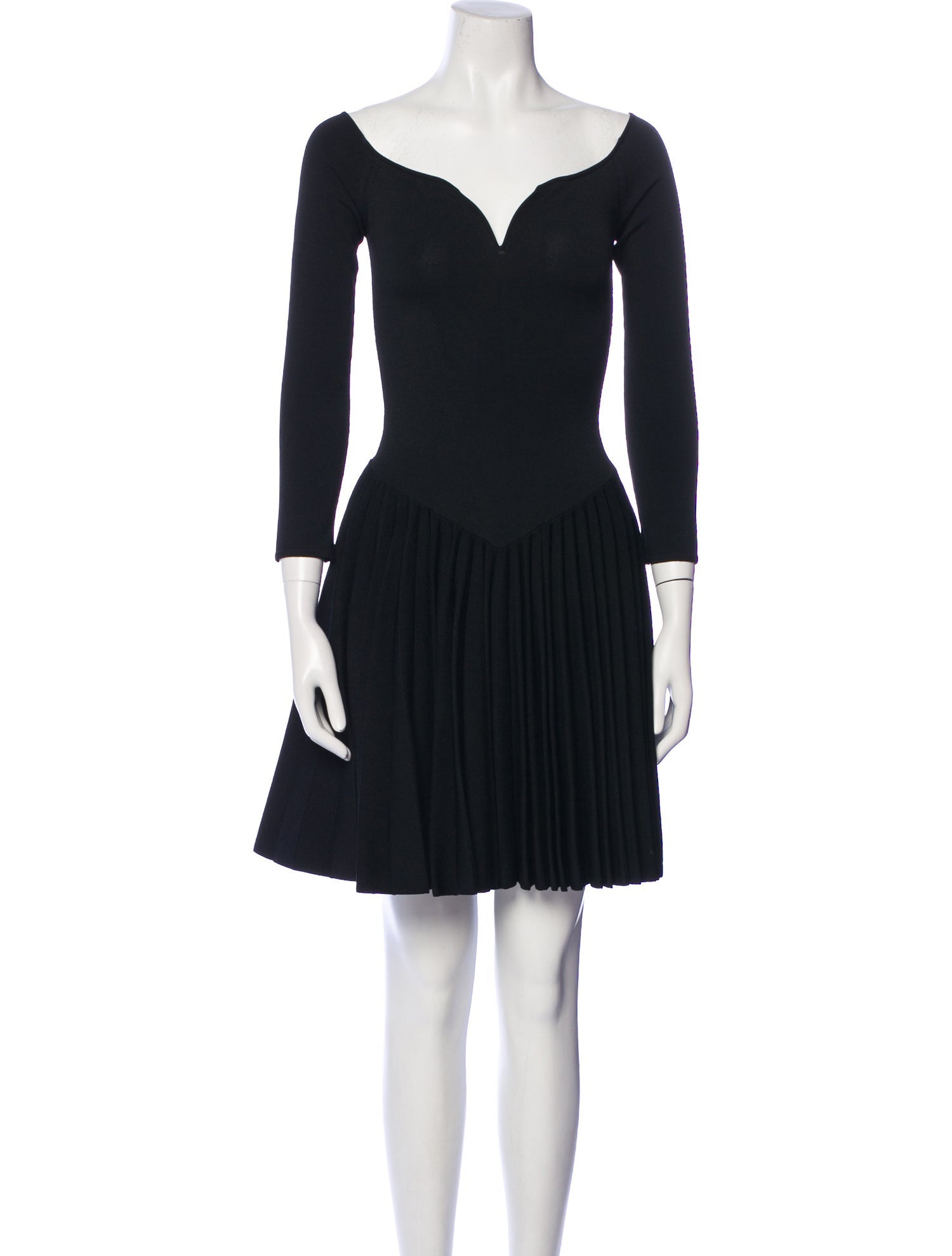 Khaite V-Neck Mini Dress