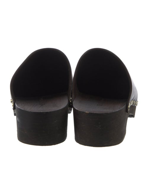 Khaite Leather Studded Accents Mules