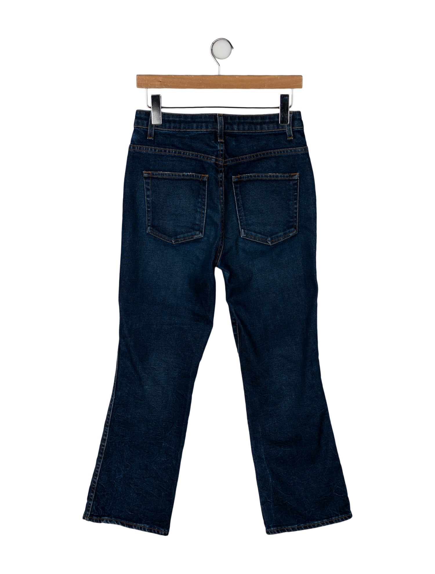 Khaite Mid-Rise Straight Leg Jeans