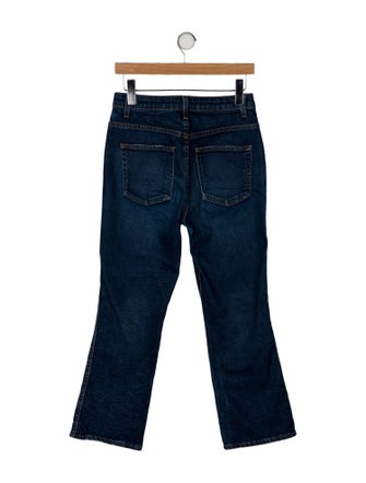 Khaite Mid-Rise Straight Leg Jeans