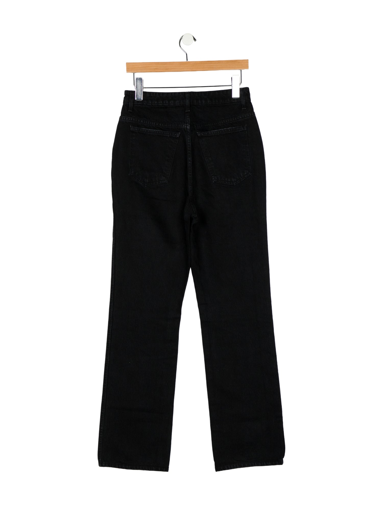 Khaite High-Rise Straight Leg Jeans